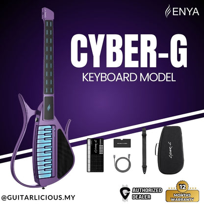 ENYA Cyber-G (Keyboard Model) Stringless Smart Electric Guitar - Purple