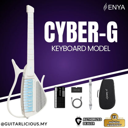 ENYA Cyber-G (Keyboard Model) Stringless Smart Electric Guitar  - White