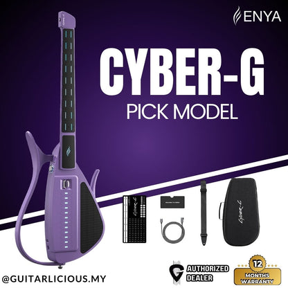 ENYA Cyber-G (Pick Model) Stringless Smart Electric Guitar - Purple