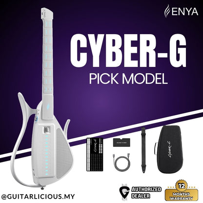 ENYA Cyber-G (Pick Model) Stringless Smart Electric Guitar - White