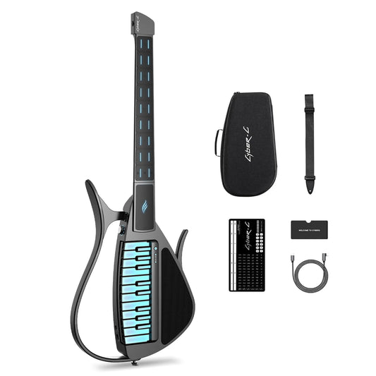 ENYA Cyber-G (Keyboard Model) Stringless Smart Electric Guitar - Black