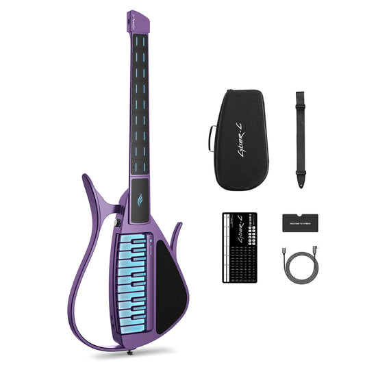 ENYA Cyber-G (Keyboard Model) Stringless Smart Electric Guitar - Purple
