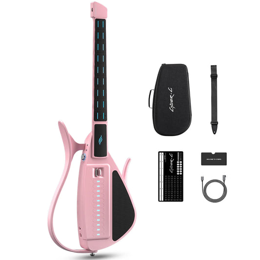 ENYA Cyber-G (Pick Model) Stringless Smart Electric Guitar - Pink