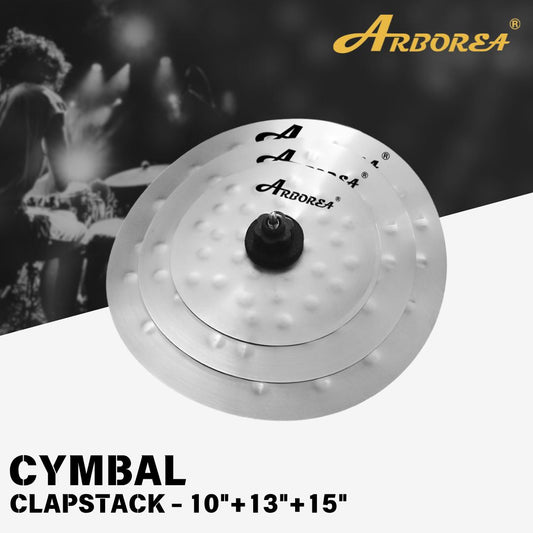 Arborea Cymbals Clapstack - 11inch  / 13inch / 15inch