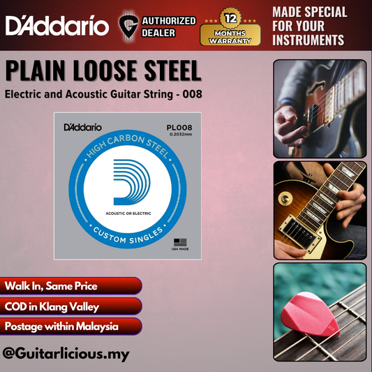 D'addario Plain Loose Steel Guitar String 009 ( DADPLGS 009 / DADPLGS-009 )