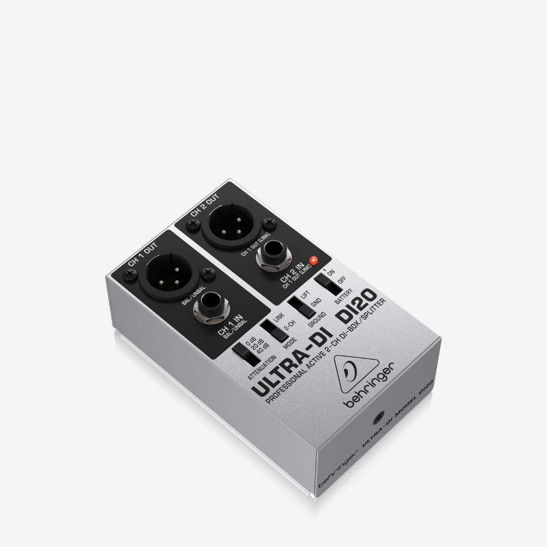 Di20 Behringer Ultra-DI DI20 2-channel Active Direct Box / Splitter DI Box ...