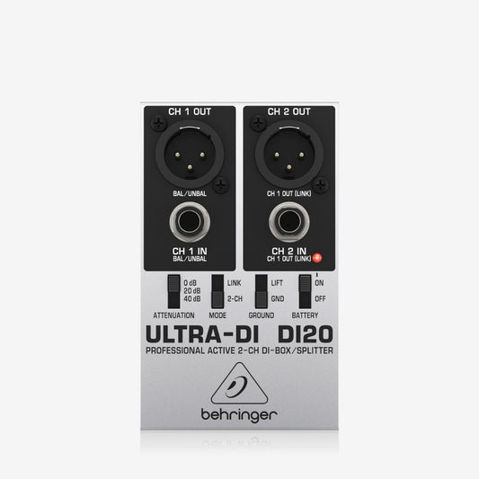 Behringer Ultra-DI DI20 2-channel Active Direct Box / Splitter DI Box ( DI-20 / DI20 )