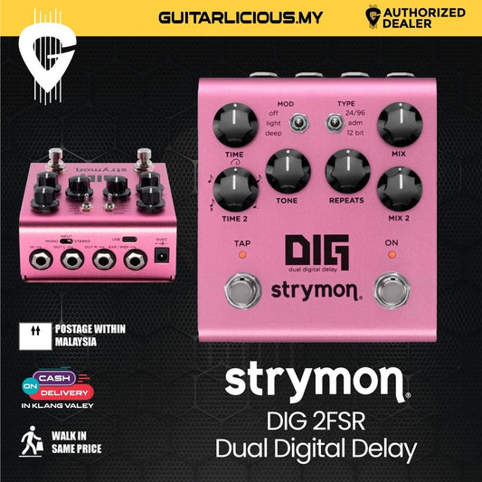 Strymon DIG 2FSR Dual Digital Delay Guitar Effects Pedal