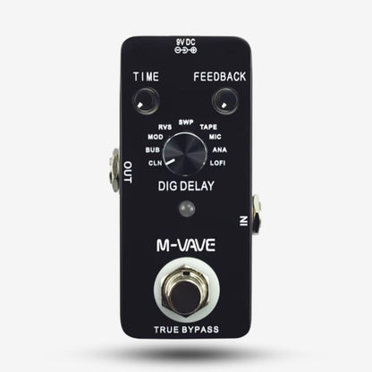 M-VAVE DIG DELAY Digital Delay Guitar Effect Pedal with 9 Delay Effects True Bypass