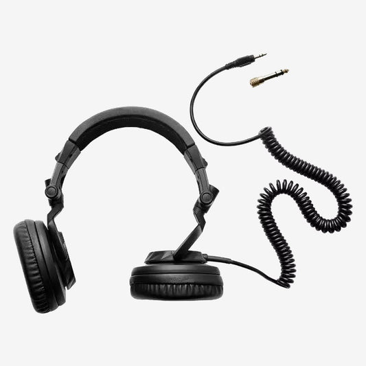 Hercules DJ HDP DJ45 Headphones with attached spiral cable ( DJ-45 / DJ 45 / HDP-DJ45 )