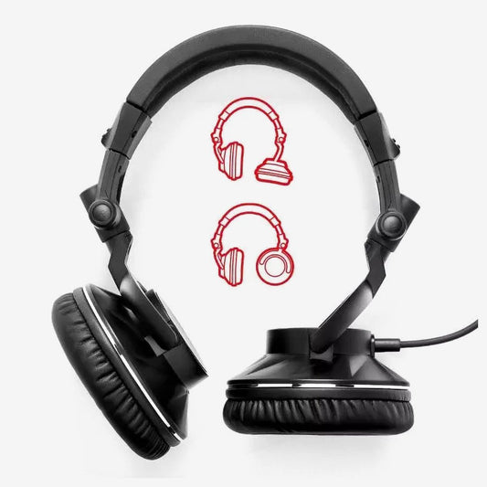 Hercules DJ HDP DJ60 Headphones with attached spiral cable (DJ-60 / DJ 60 / HDP-DJ60)