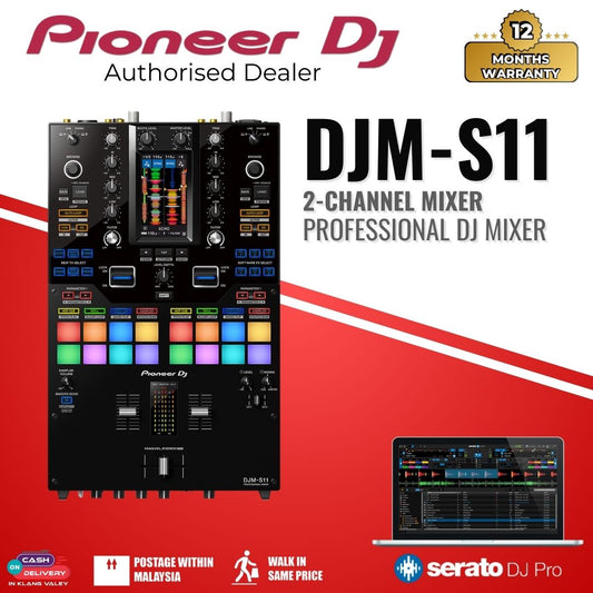Pioneer DJ DJM-S11 2-channel Mixer for Serato DJ