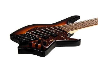 HILS NEXT HNB5-5 String Multi-Scale Bass w Fanned Frets - Sunburst