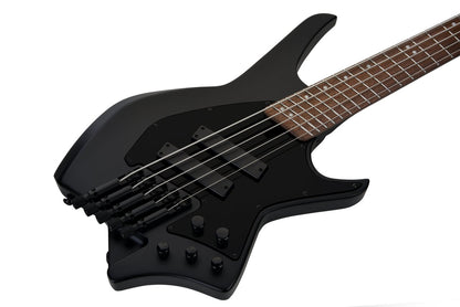 HILS NEXT HNB5-5 String Multi-Scale Bass w Fanned Frets - Satin Black