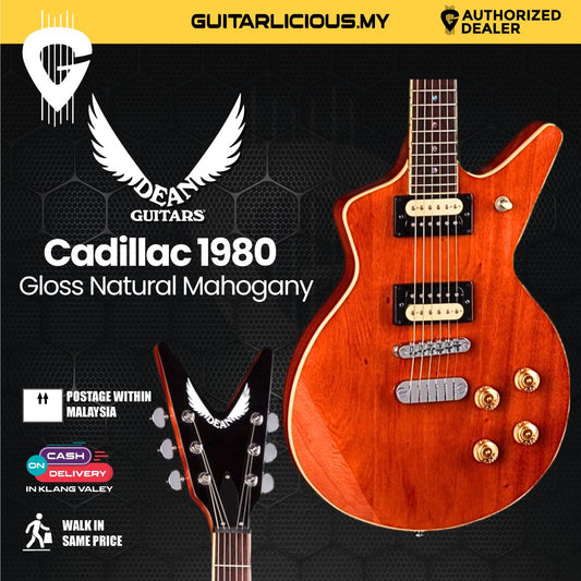 Dean Cadillac 1980 Gloss Natural Mahogany Electric Guitar