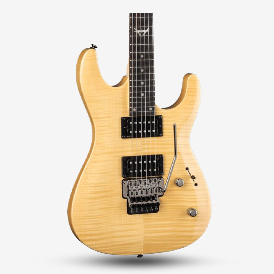 Dean Custom 350 Flame Maple Top Floyd Rose Gloss Natural (2)