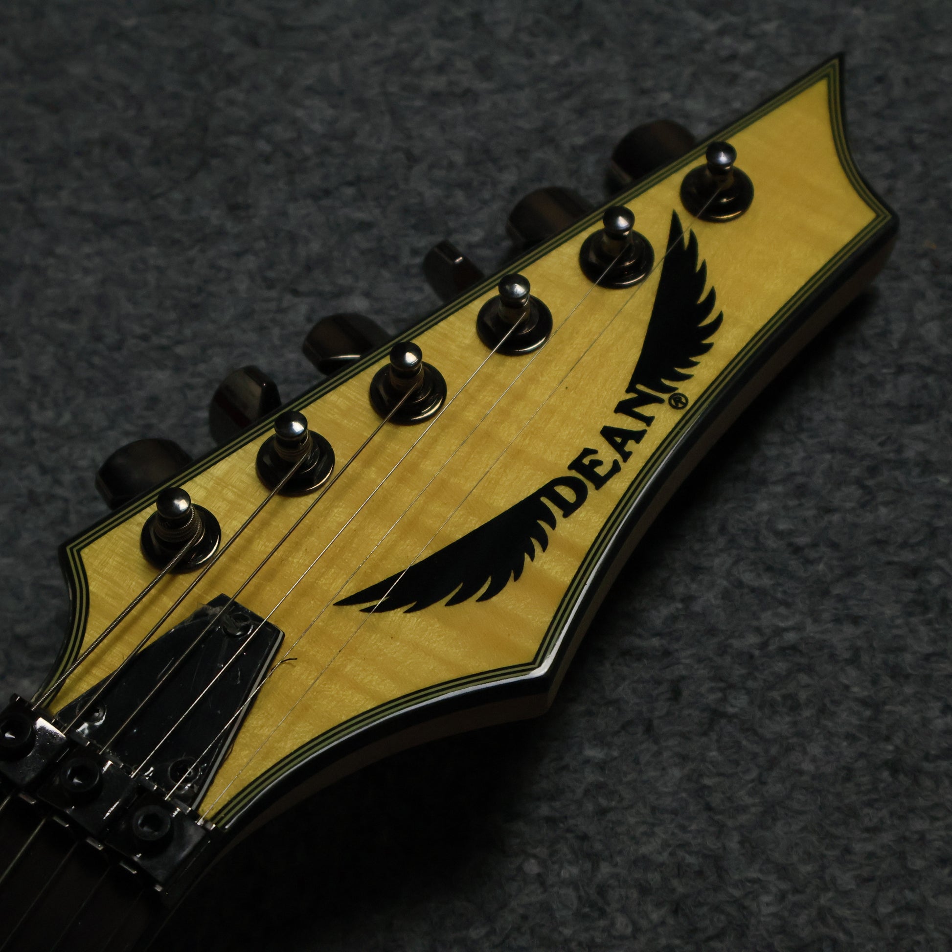 Dean Custom 350 Flame Maple Top Floyd Rose Gloss Natural (4)