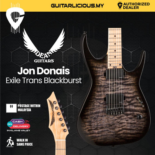 Dean Exile Jon Donais Trans Blackburst Electric Guitar