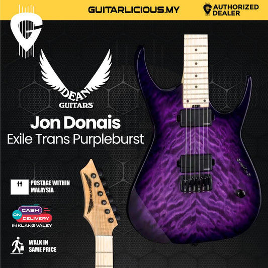 Dean Exile Jon Donais Trans Purpleburst Electric Guitar