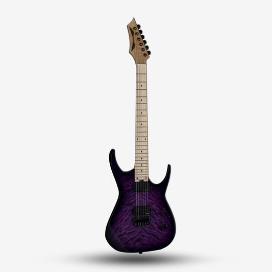 Dean Exile Jon Donais Trans Purpleburst Electric Guitar (2)