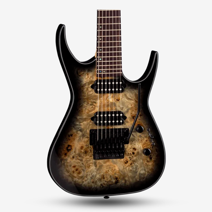 Dean Exile Select 7 Floyd Fluence Electric Guitar Natural Black Burst (3)