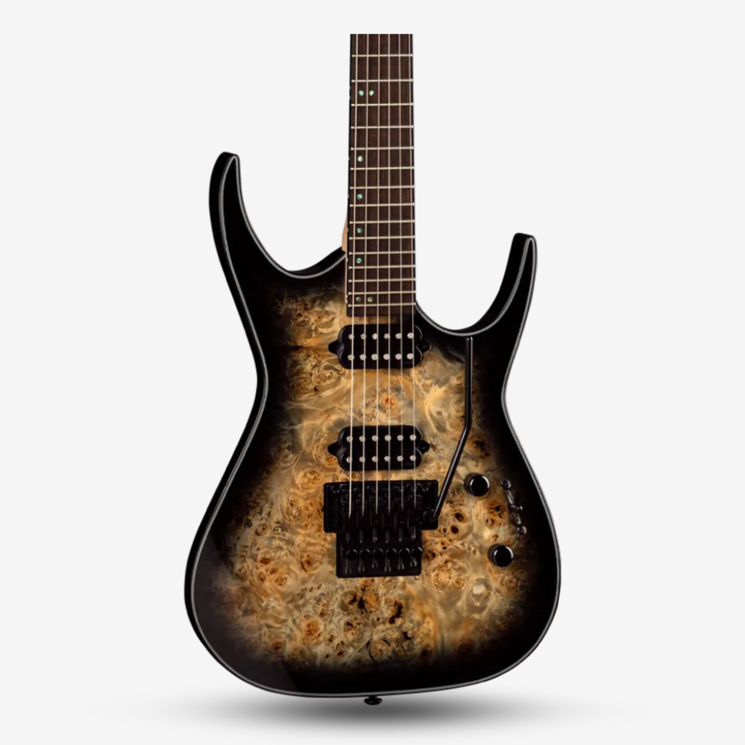 Dean Exile Select Floyd Fluence Electric Guitar Natural Black Burst (3)