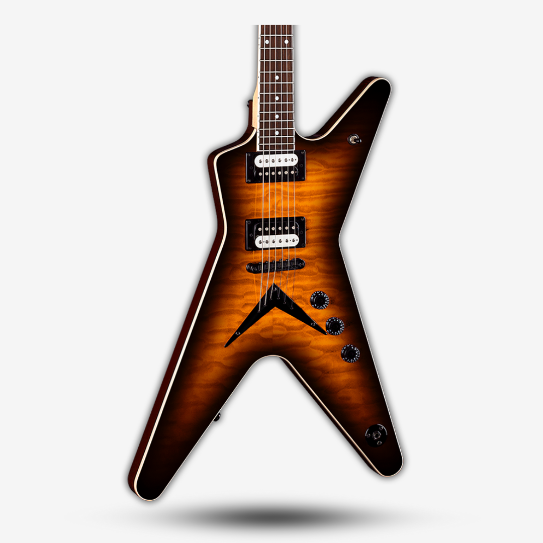 Dean MLX Quilt Maple Electric Guitar Trans Brazilia (3)