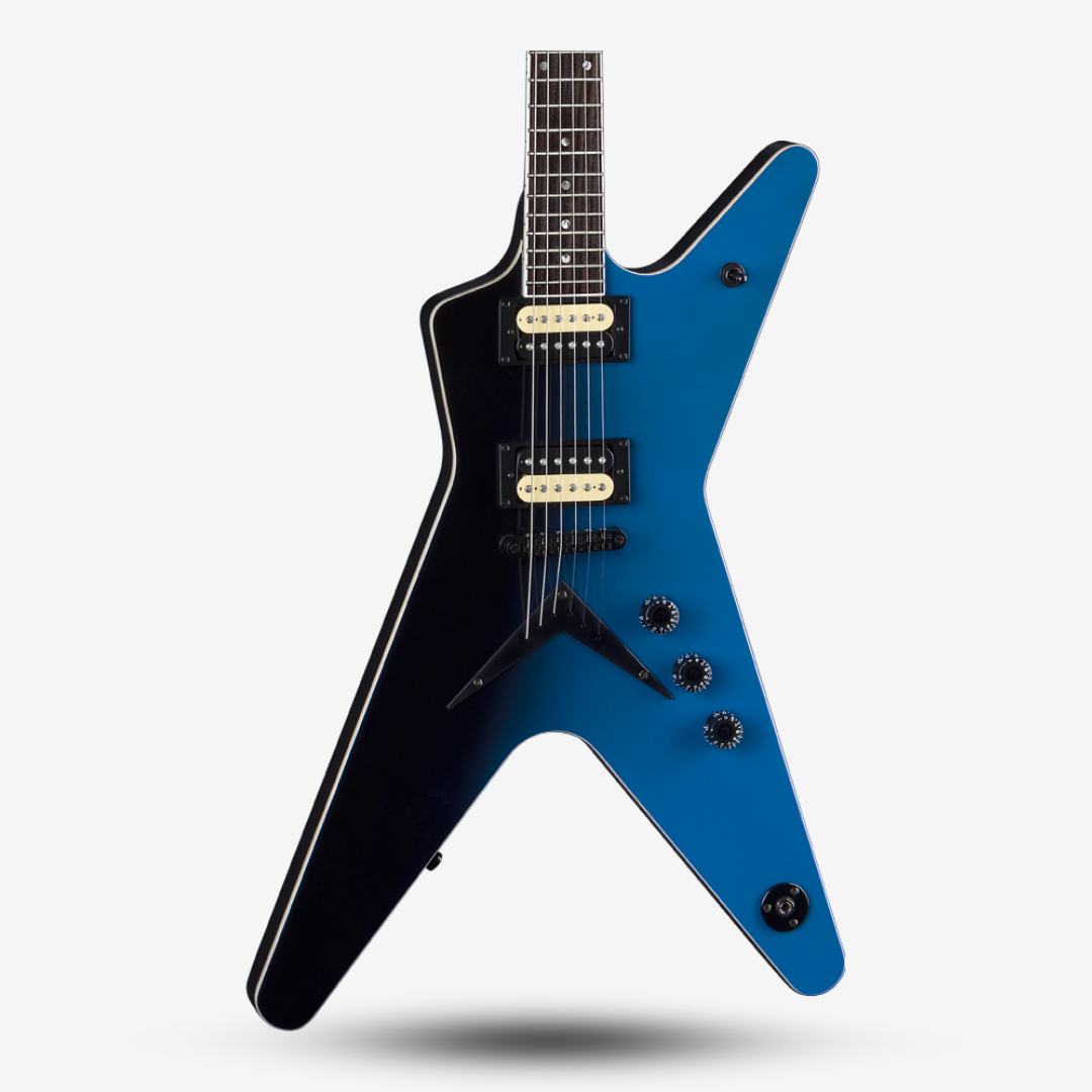 Dean ML 79 Electric Guitar Black to Blue Fade (3)