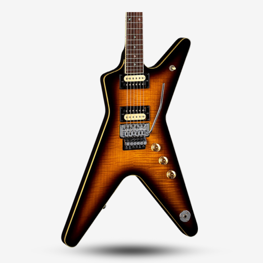 Dean ML 79 Flame Maple Floyd Electric Guitar Trans Brazilia (3)