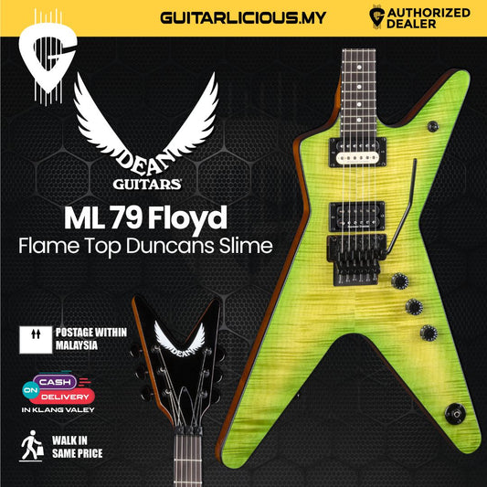 Dean ML 79 Floyd Flame Top Duncans Electric Guitar Slime