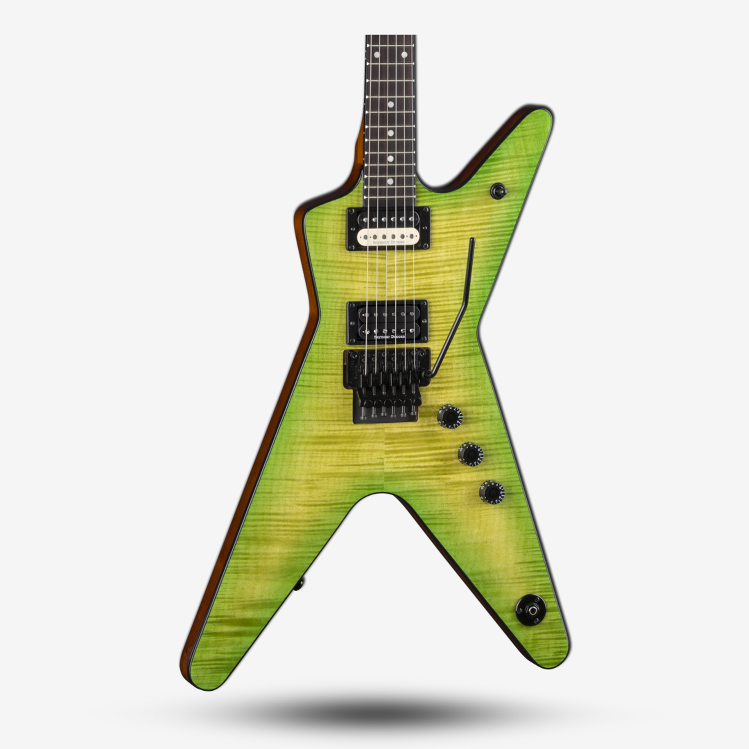 Dean ML 79 Floyd Flame Top Duncans Electric Guitar Slime (3)