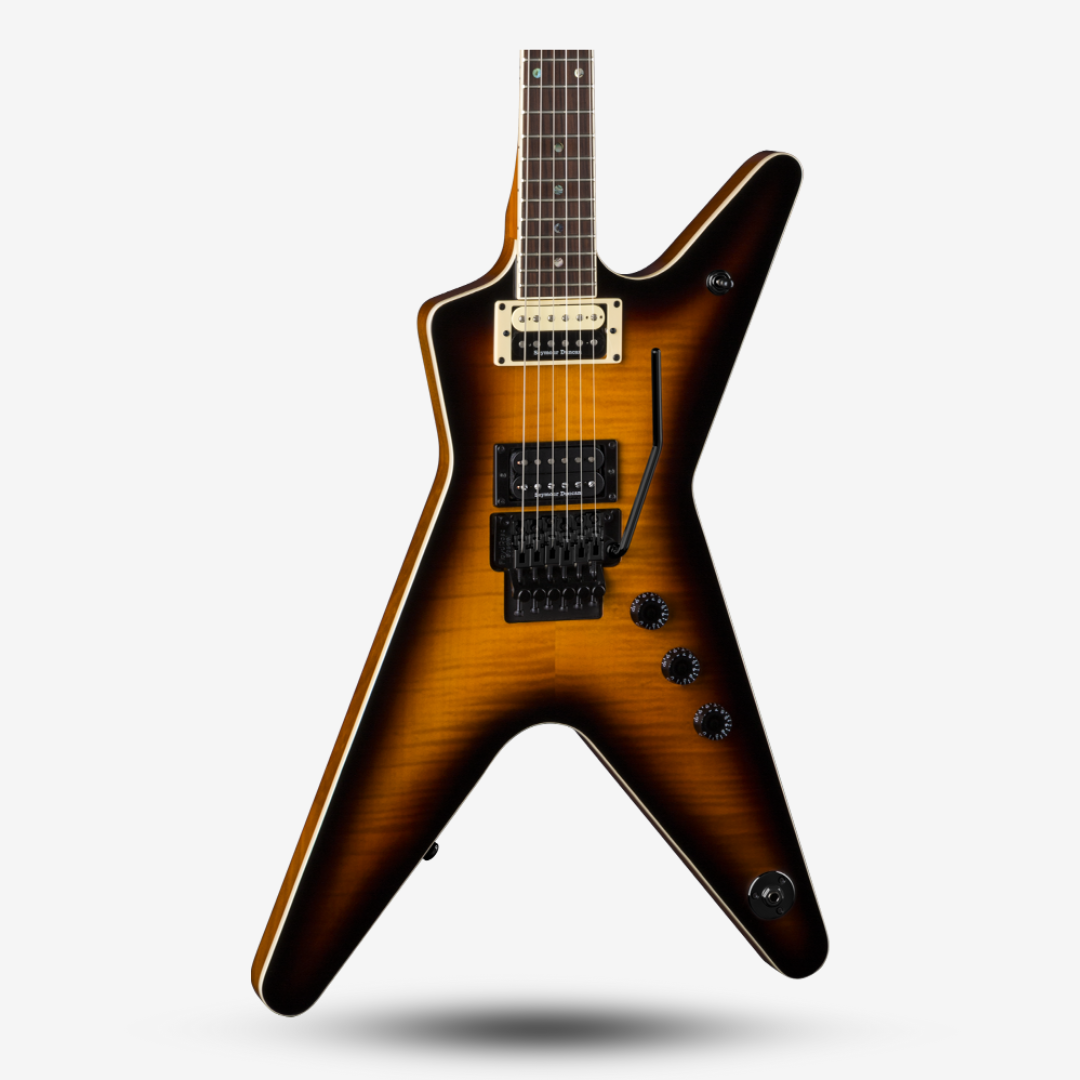 Dean ML 79 Floyd Flame Top Duncans Electric Guitar Trans Brazilia (3)