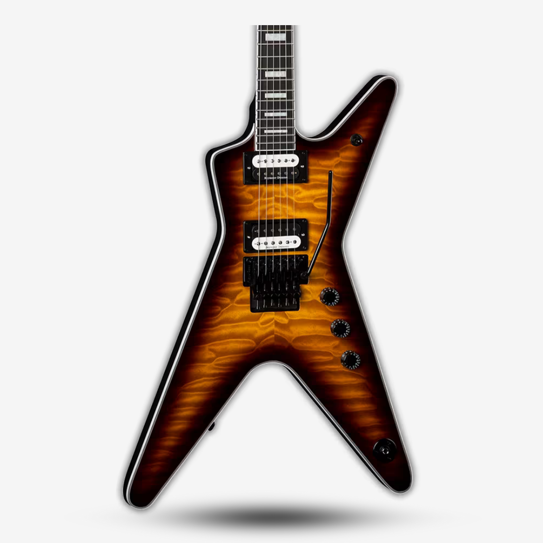 Dean ML Select Floyd Quilt Top Electric Guitar Trans Brazilia (3)