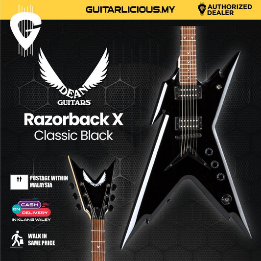 Dean Razorback X Electric Guitar Classic Black
