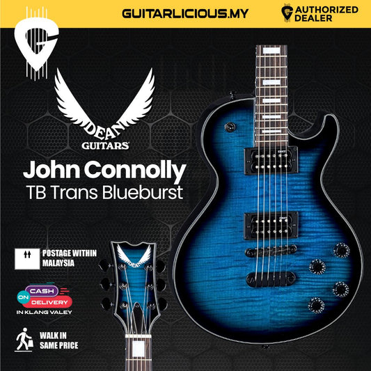 Dean Thoroughbred John Connolly Trans Blueburst Electric Guitar