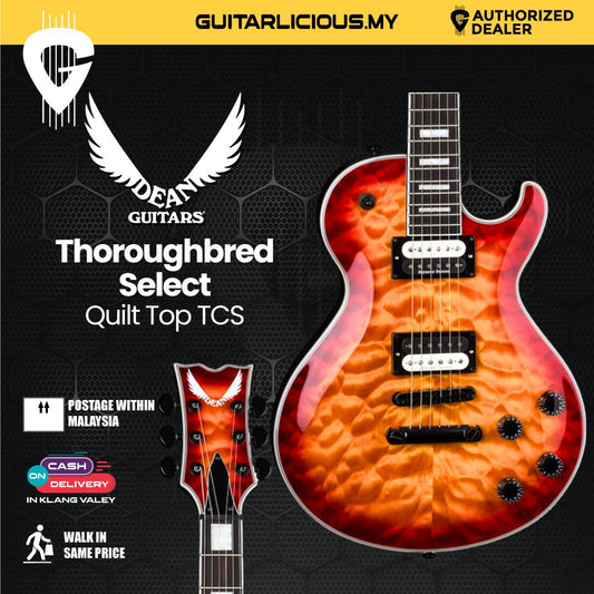 Dean Thoroughbred Select Quilt Top Tiger Eye Cherry Sunburst (TCS)