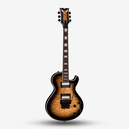 Dean Thoroughbred TB Select Floyd QM Electric Guitar Natural Black Burst (2)