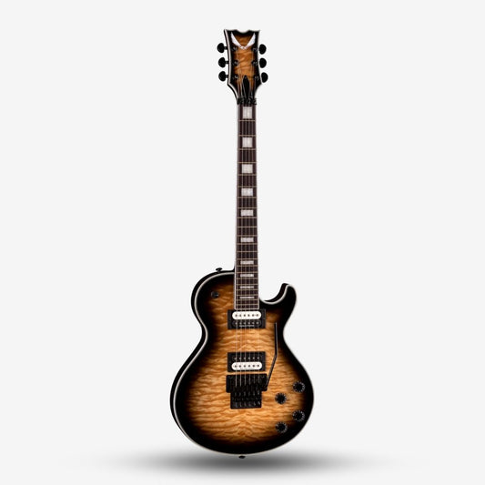 Dean Thoroughbred TB Select Floyd QM Electric Guitar Natural Black Burst (2)