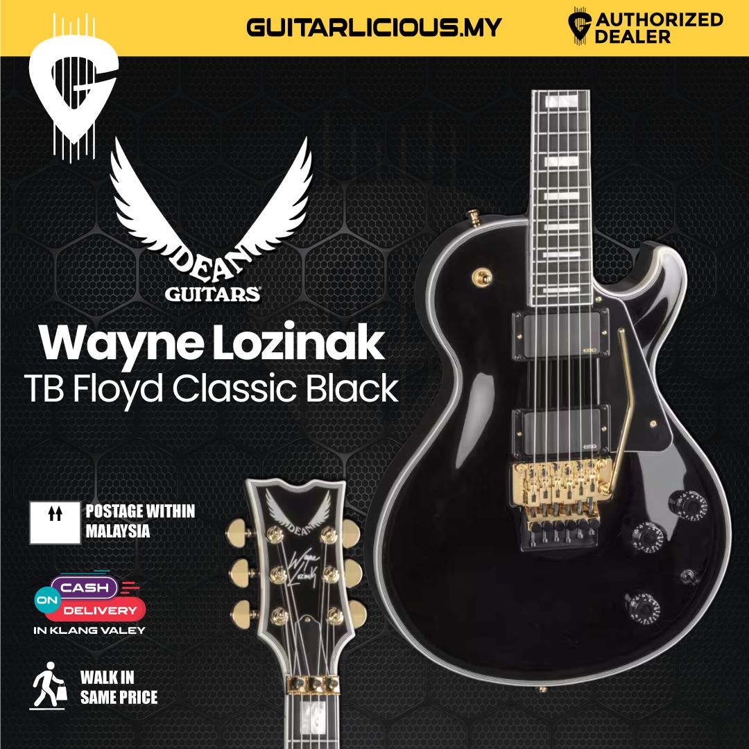 Dean Thoroughbred Wayne Lozinak Floyd Classic Black Electric Guitar