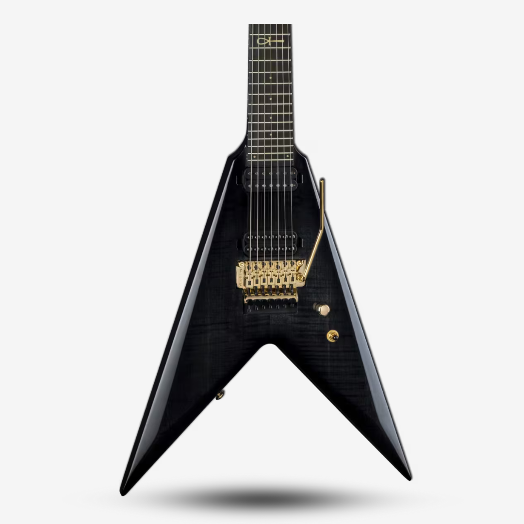 Dean Vengeance Karl Sanders 7 String Transparent Black Electric Guitar (3)