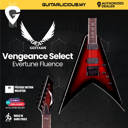 Dean Vengeance Select Evertune Fluence – Black Cherry Burst (BCB)