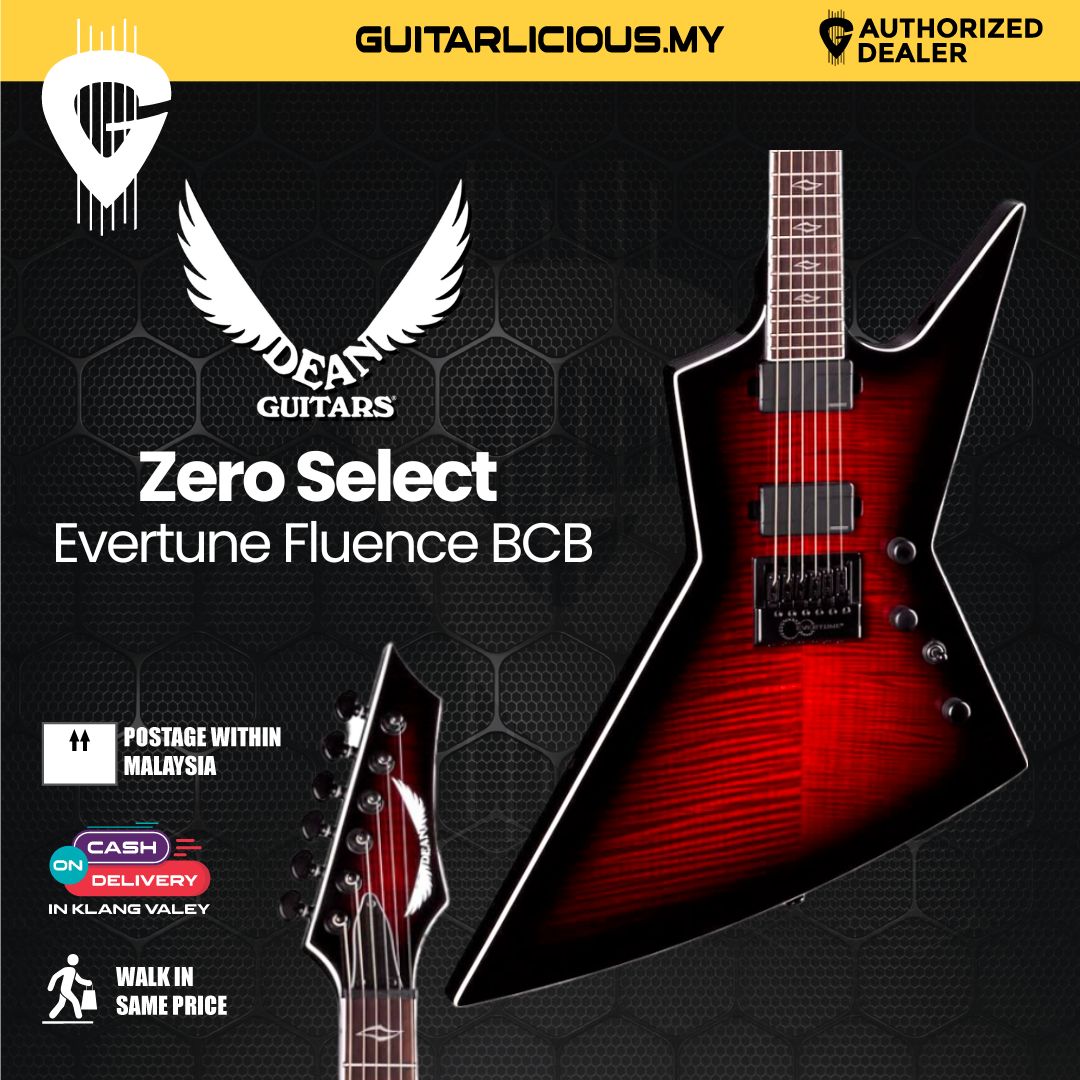 Dean Zero Select Evertune Fluence Black Cherry Burst (BCB)