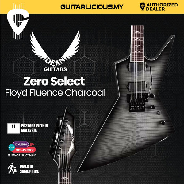Dean Zero Select Floyd Fluence Electric Guitar – Charcoal Burst - Website Clearance