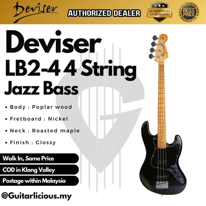 Deviser LB2-4 4 String Jazz Bass - ( LB2 , LB2 -4, )