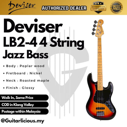 Deviser LB2-4 4 String Jazz Bass - ( LB2 , LB2 -4, )