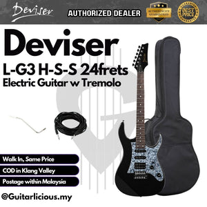 Deviser L-G3 H-S-S 24frets Electric Guitar With Tremolo