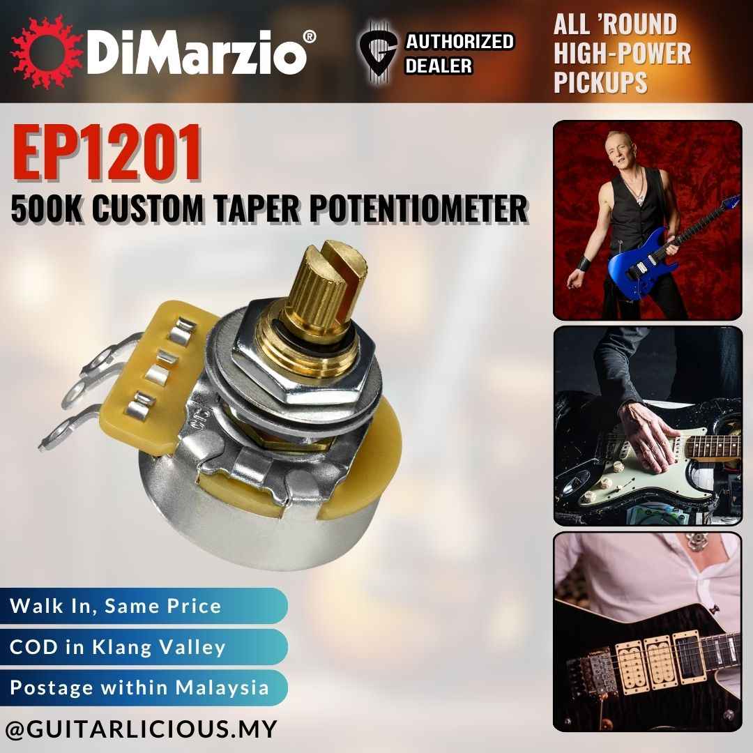 DiMarzio EP1201 500K Custom Taper Split Shaft Potentiometer -  ( EP1201/EP 1201 )