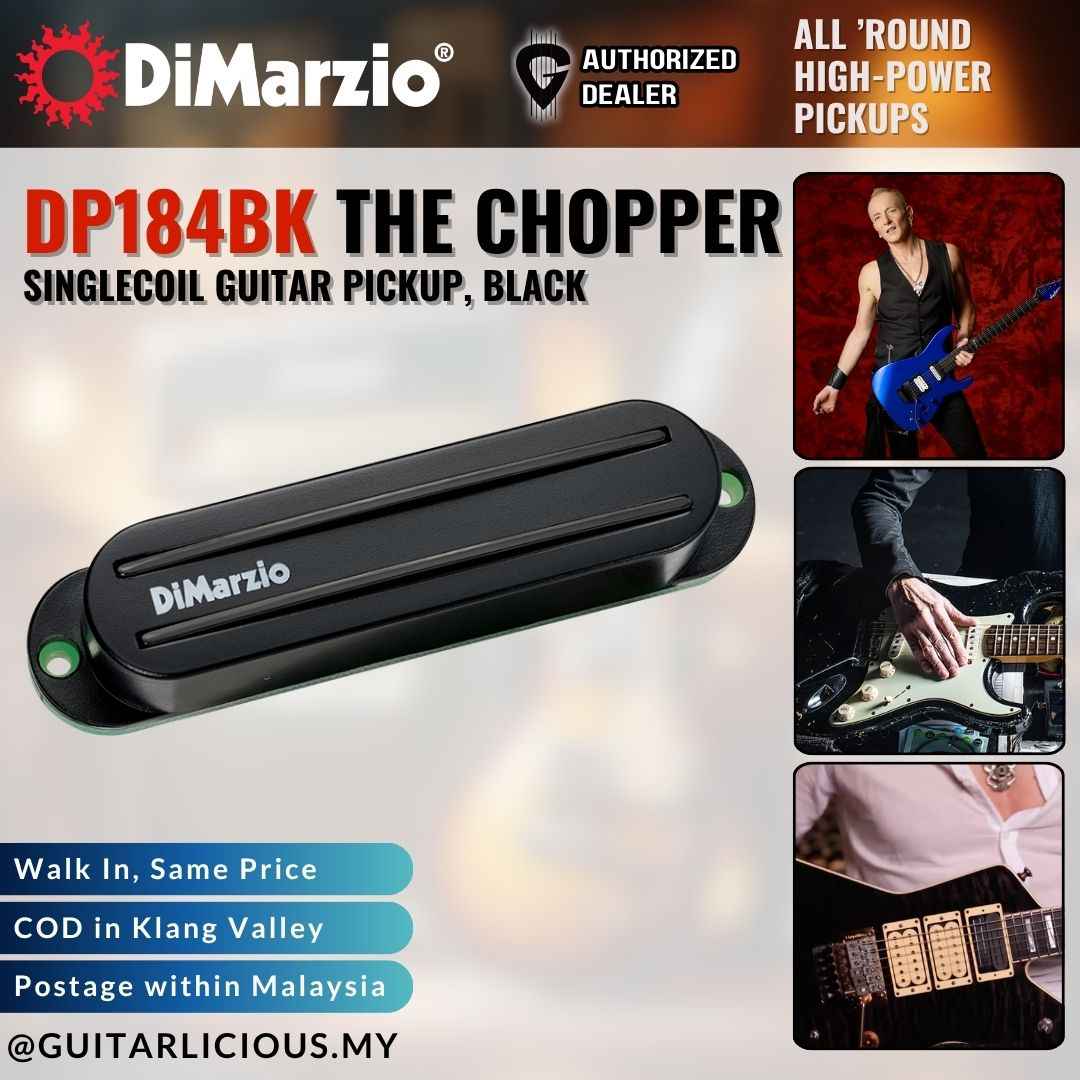 DiMarzio DP184BK The Chopper Singlecoil Guitar Pickup, Black - (  DP184BK / DP 184BK )