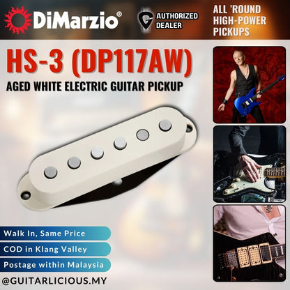 DiMarzio HS-3 (DP117AW) Aged White Electric Guitar Pickup ( DP117-AW / DP117AW )