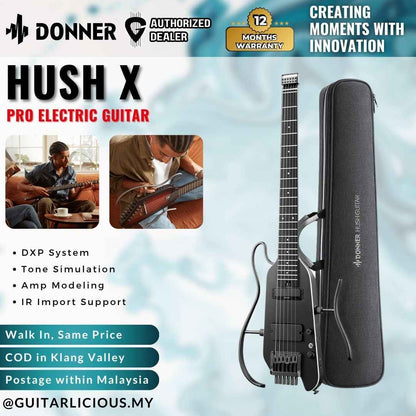 Donner HUSH-X PRO Electric Guitar - ( HUSH-X  / HUSH X  / HUSHX )